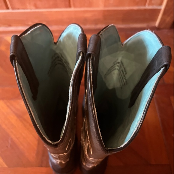 STETSON Handmade in Mexico Western Boot Marbled Black Gray Women’s 9 Cowgirl - Picture 8 of 13